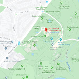 Map of the Atlanta Botanical Garden